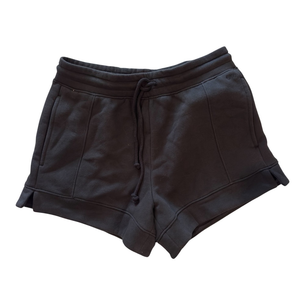 DSG Womens Classic Fleece Mid-Rise Shorts Pure Black CKP11204CN Small NWT